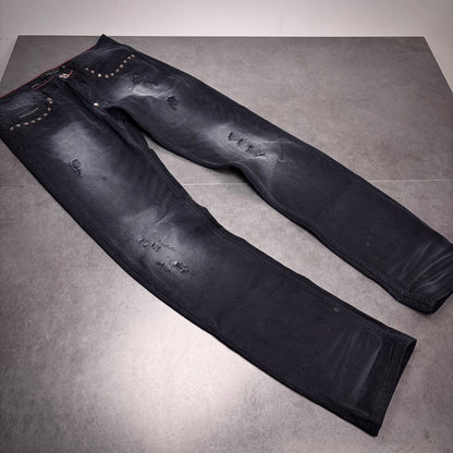 Philipp plein washed star bootcut denim