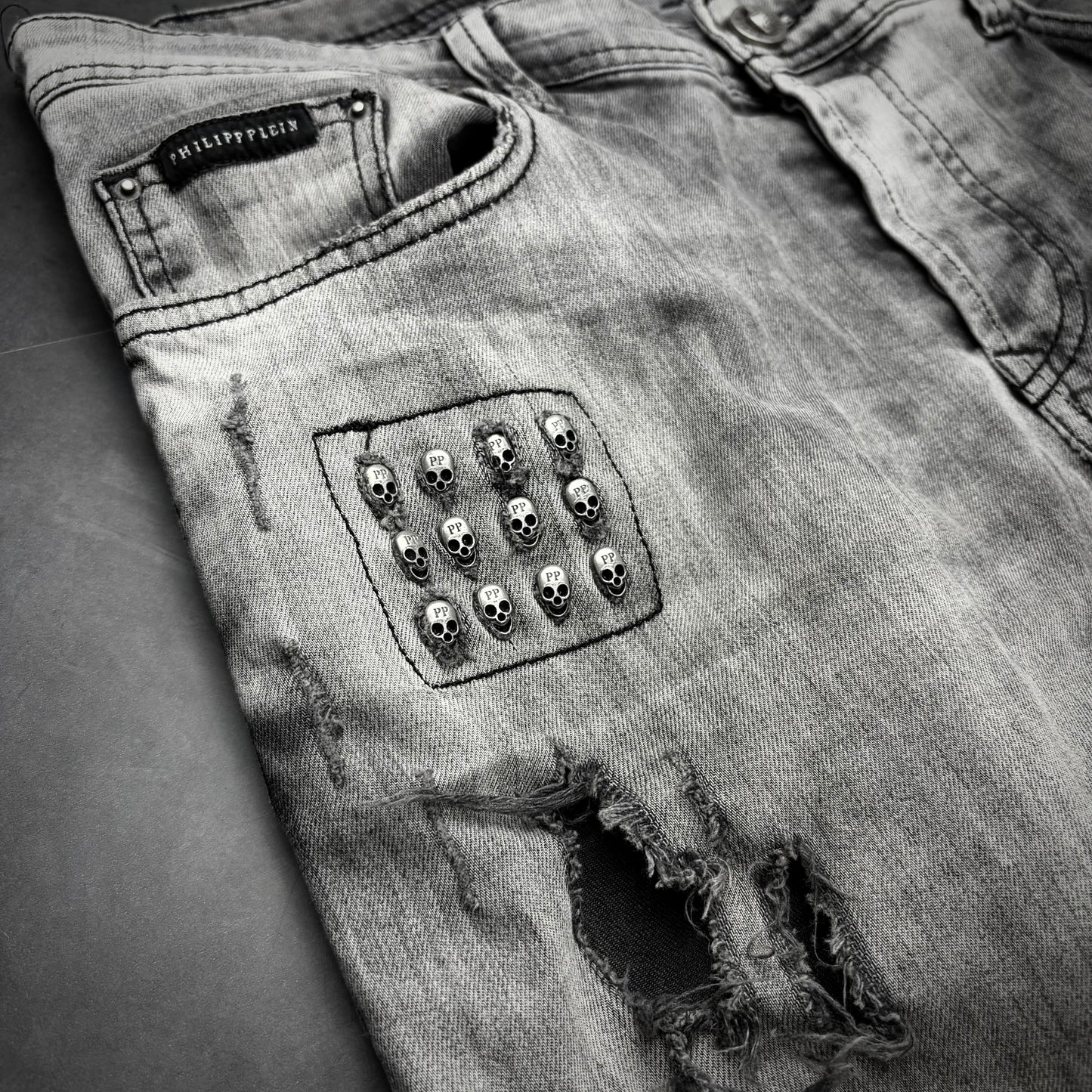 Philipp Plein Skull Crash Denim