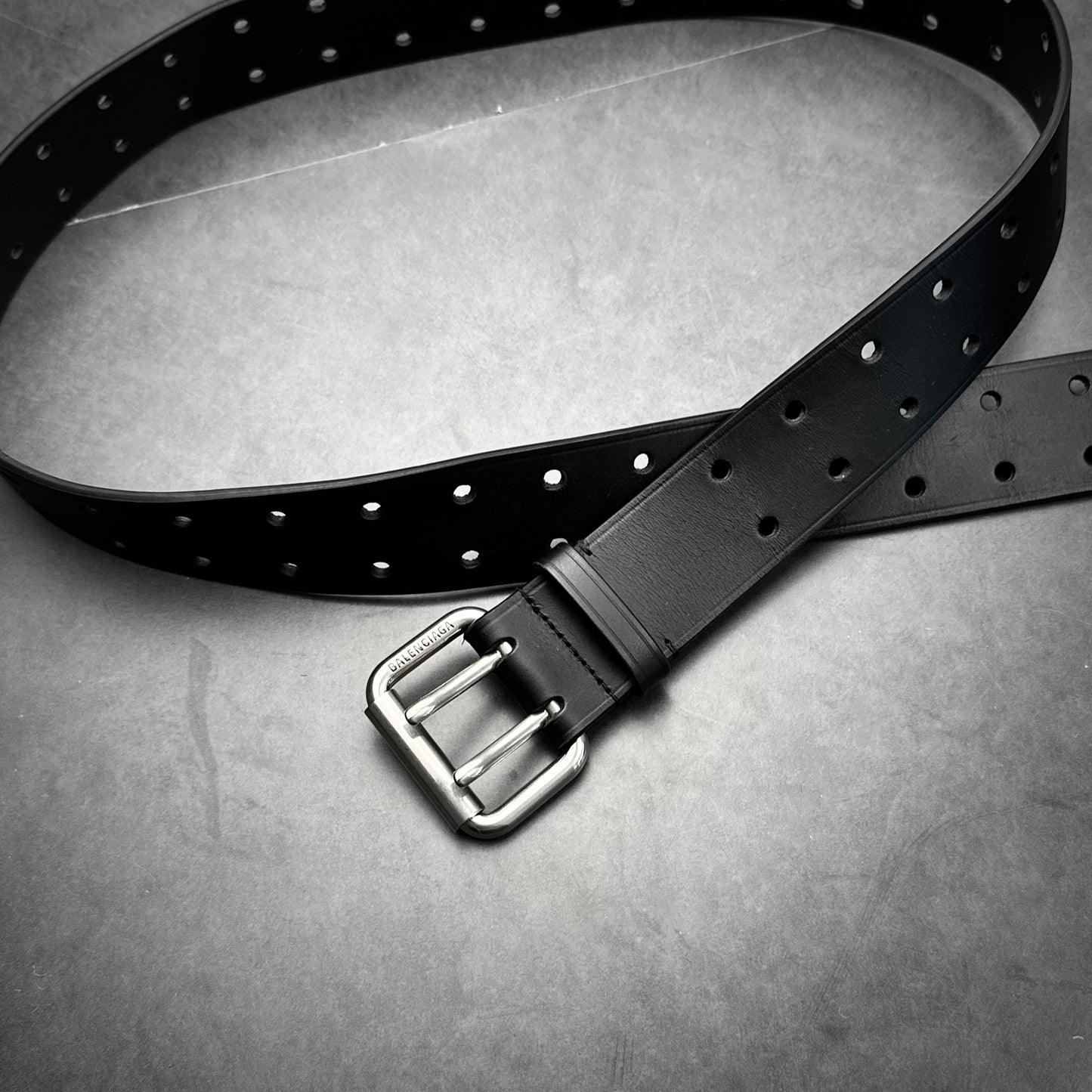 Balenciaga Double Prong Chunky Belt