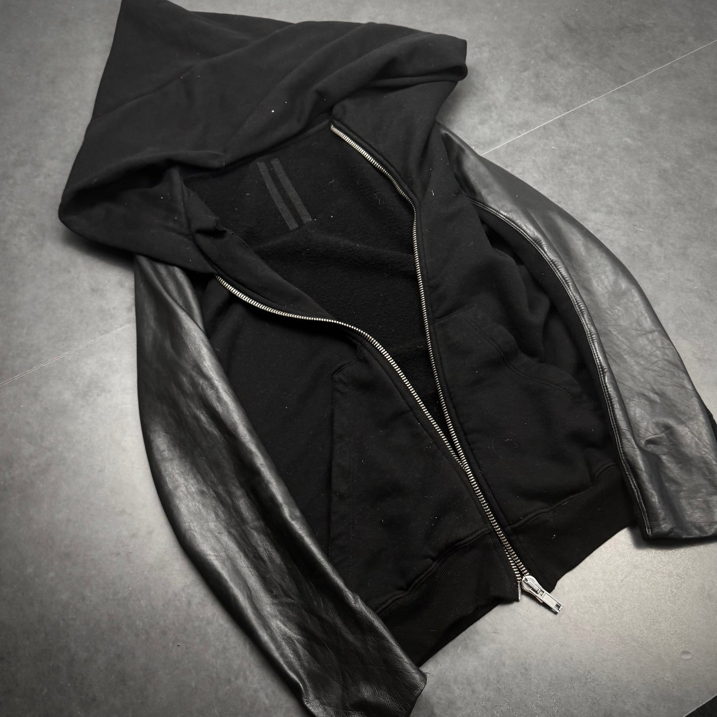 Rick Owens Olmar&Mirta Leather Wizard Hoodie