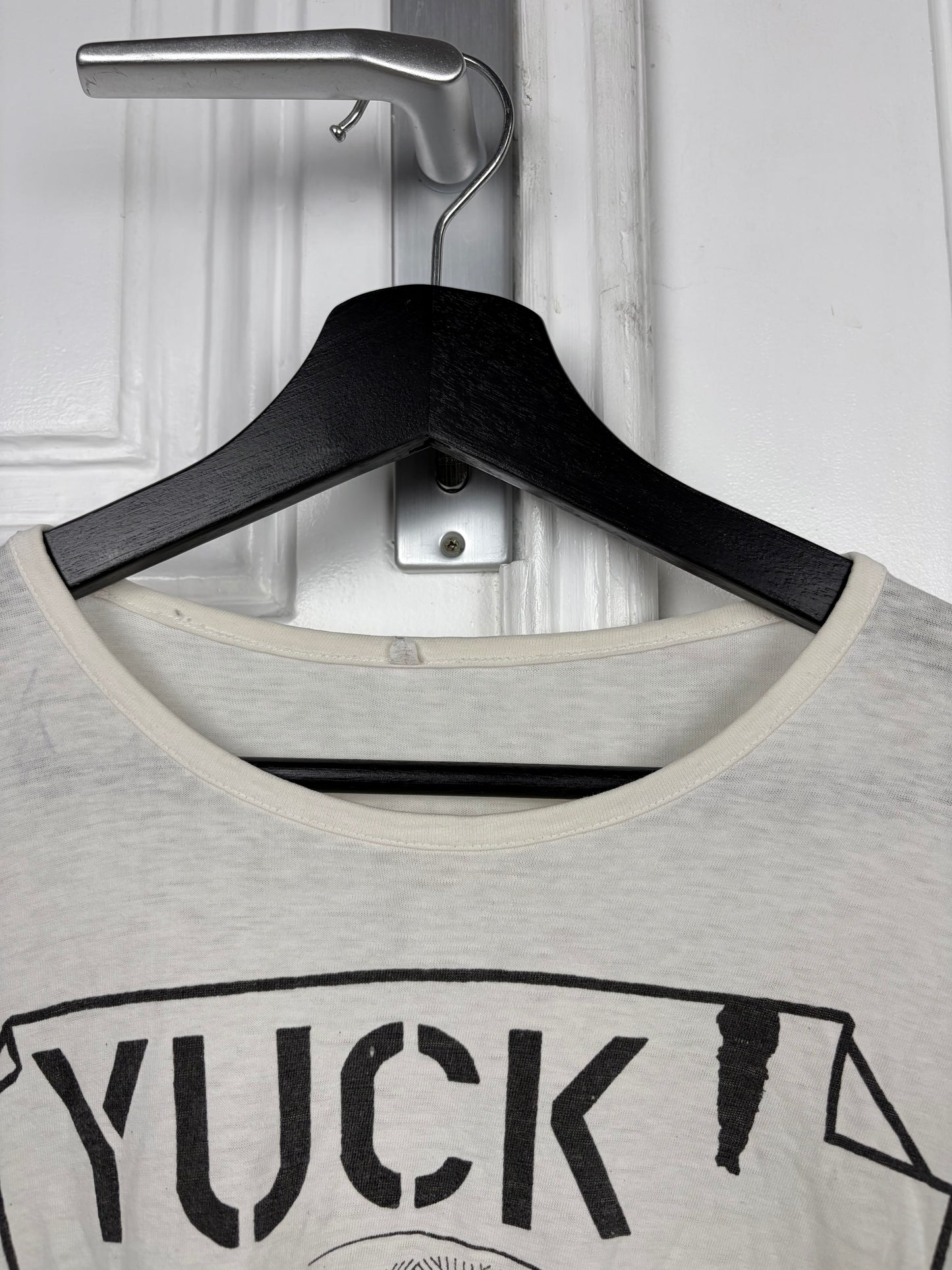 80s Paper Thin Boxy Yuck Fou Army Shirt
