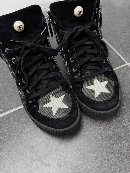 Chanel AW14 Star High Top Sneaker