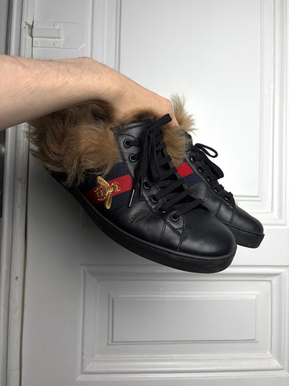 Gucci Fur Ace Sneaker
