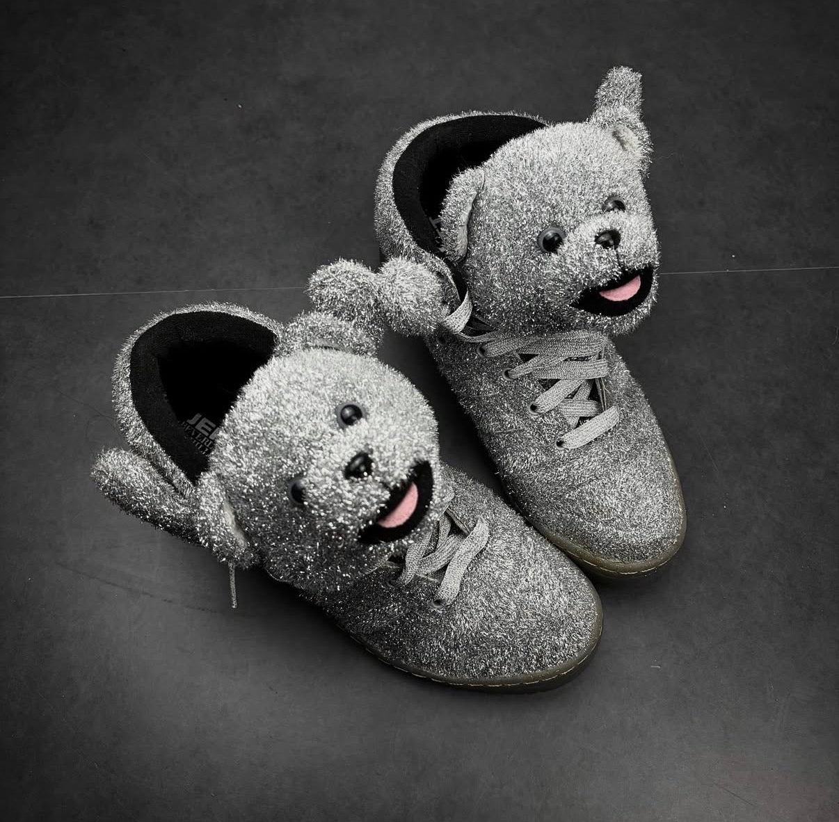 Jeremy Scott x Adidas Silver Bear Sneaker