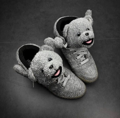 Jeremy Scott x Adidas Silver Bear Sneaker