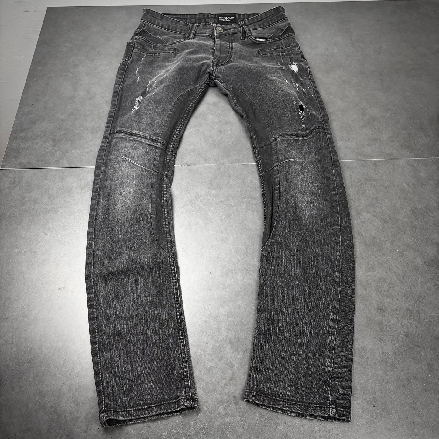 Philipp plein distressed denim