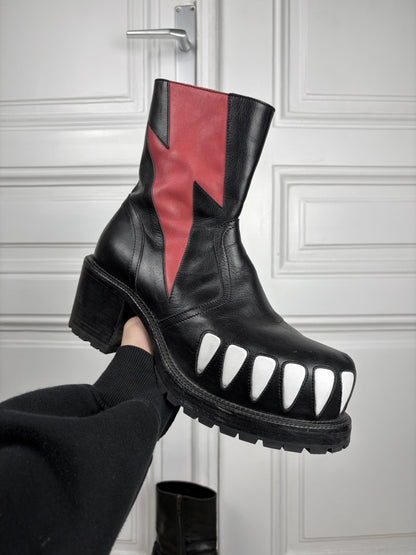 Walter Van Beirendonck Hyper Glam Teeth Boots