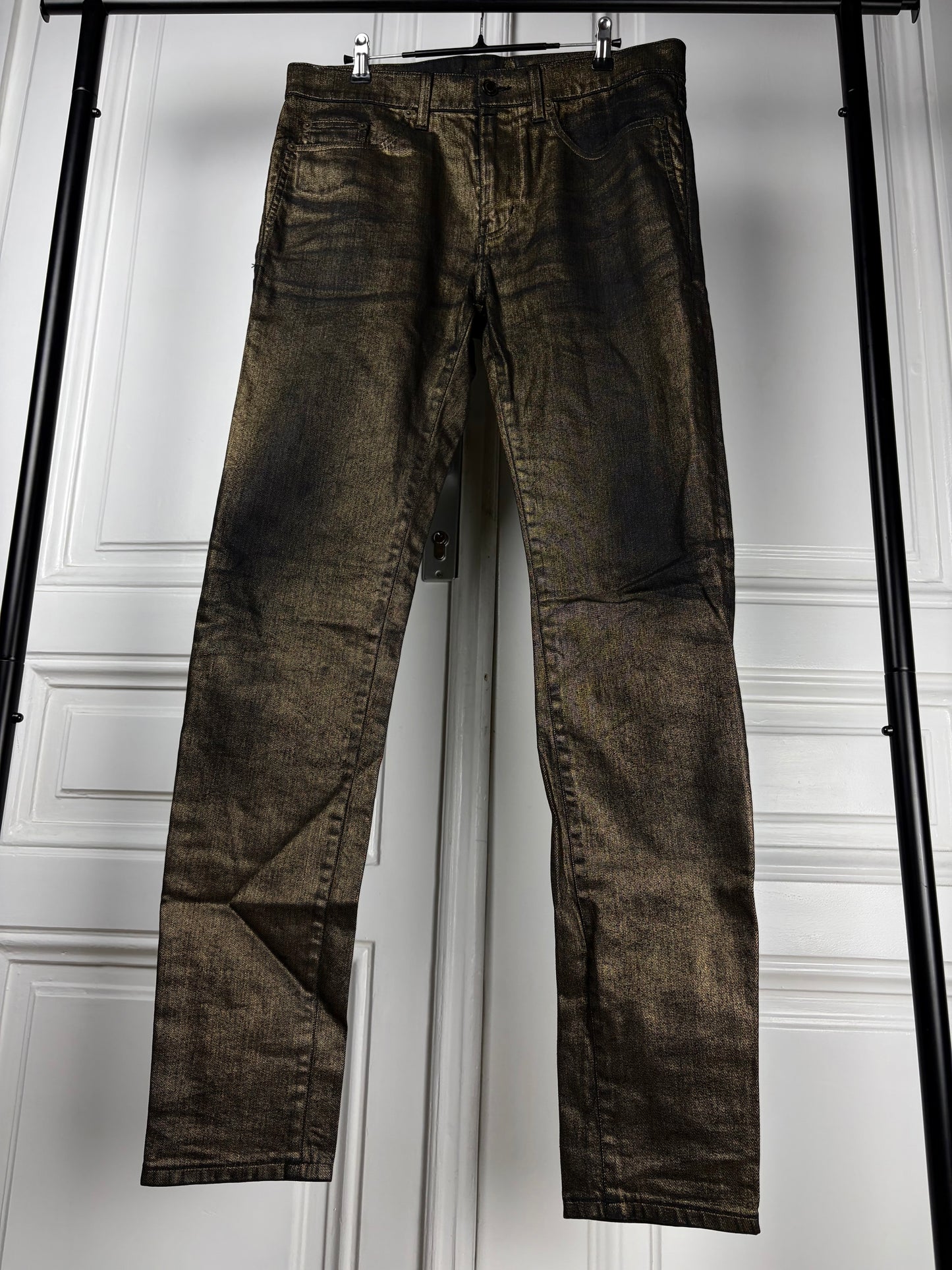 Saint Laurent 2017 Gold Coated Denim