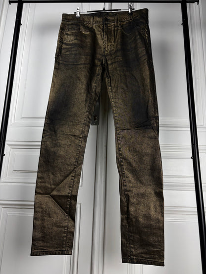 Saint Laurent 2017 Gold Coated Denim