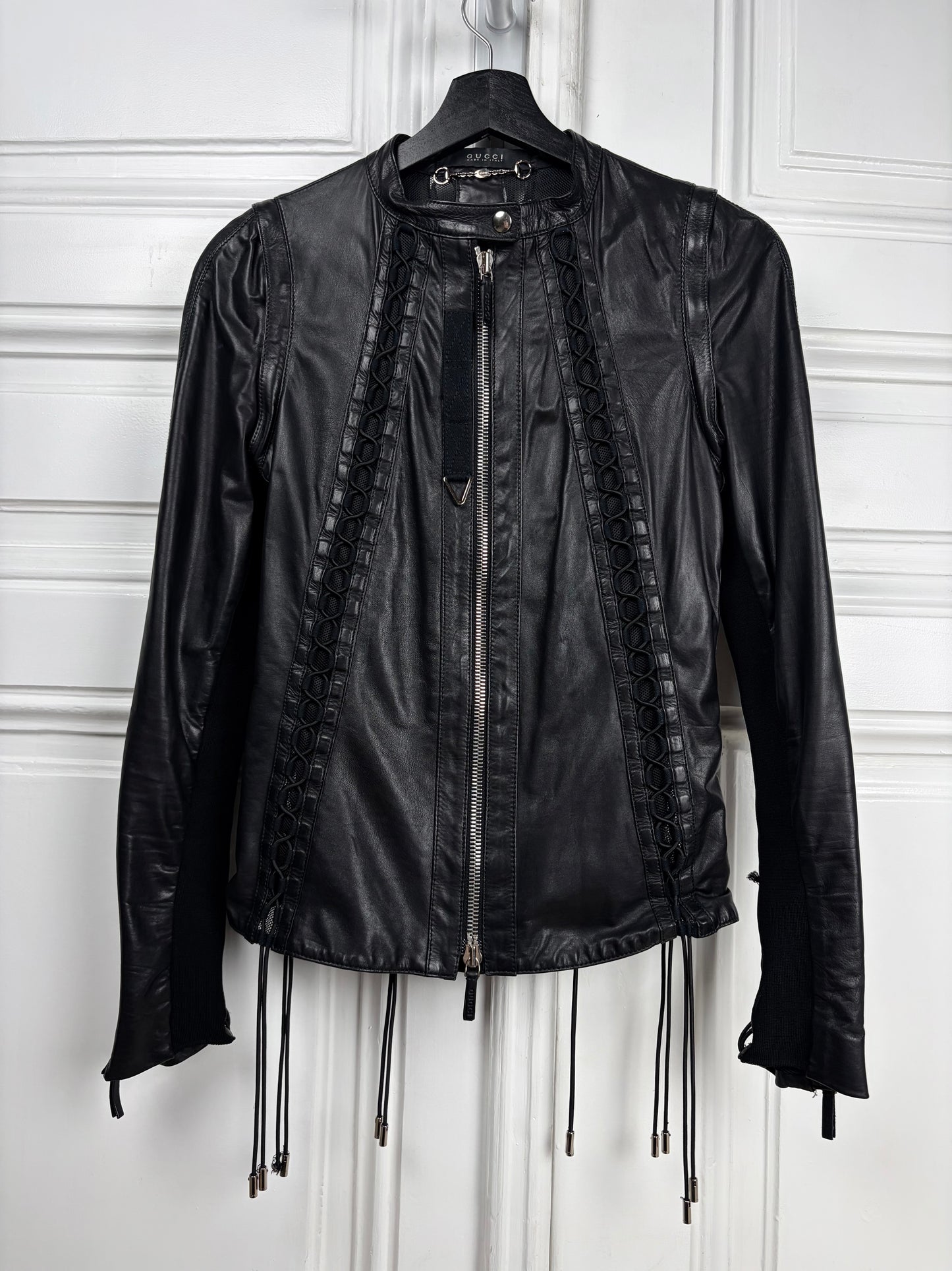 Gucci SS10 Braided leather jacket