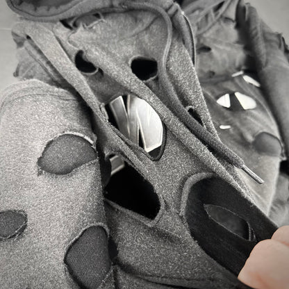 Alexander Digenova Distressed Zip Hoodie