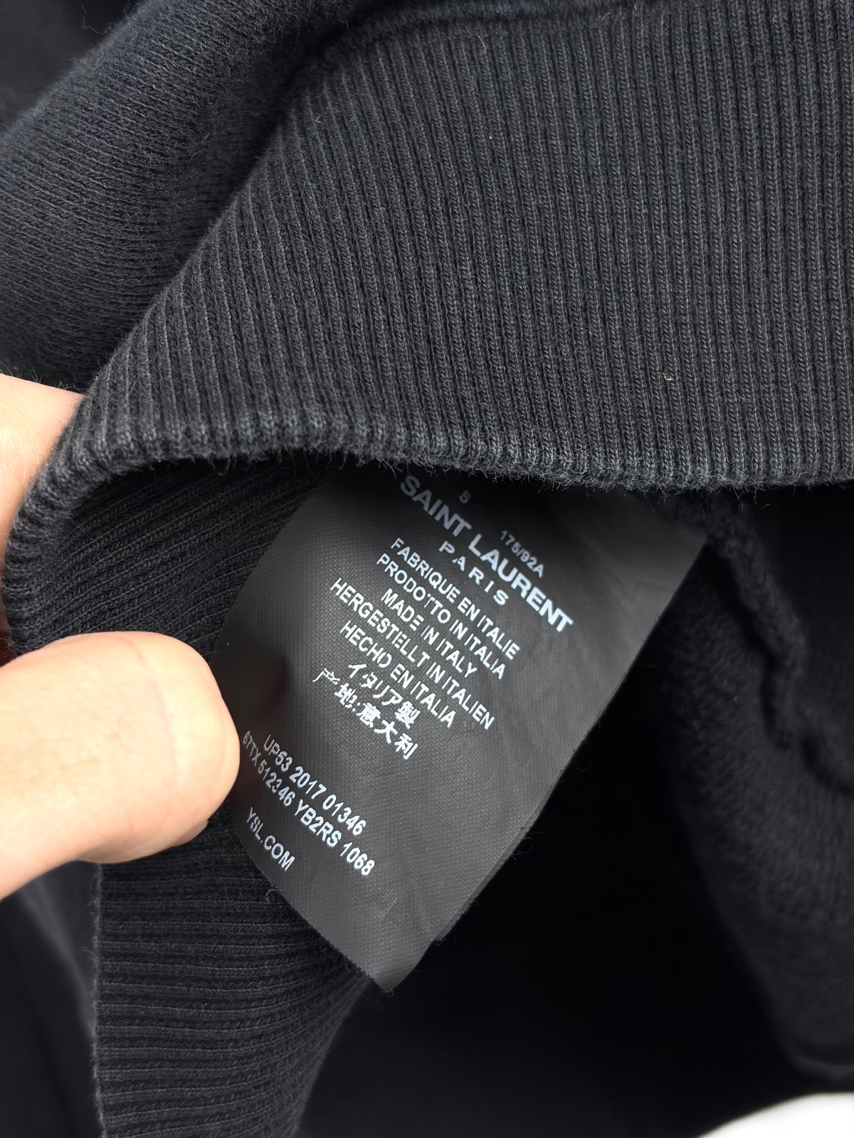 Saint Laurent Glitter Logo Sweater