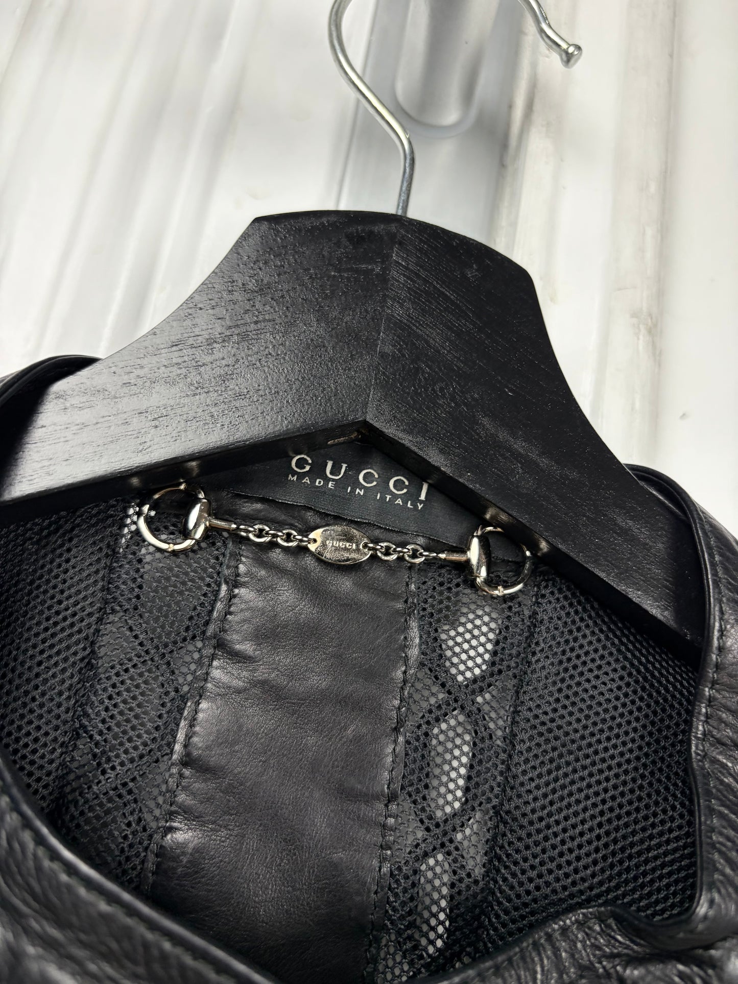 Gucci SS10 Braided leather jacket