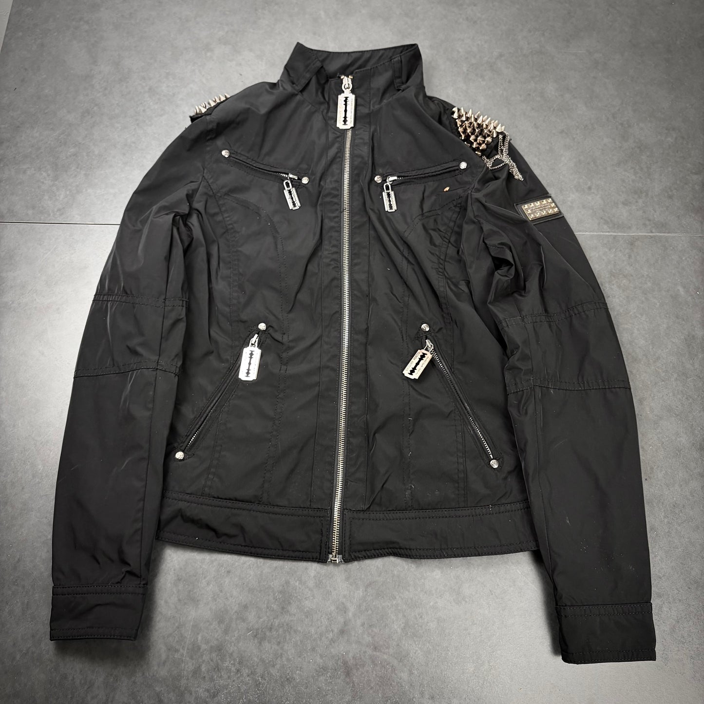 Philipp plein studded Razorblade jacket