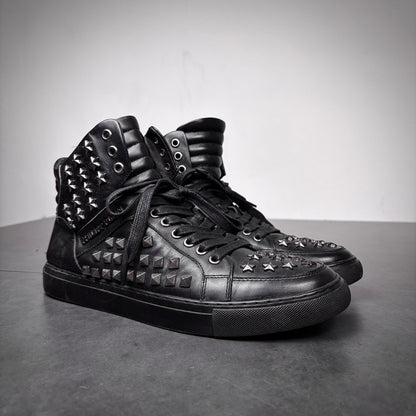 Philipp plein studded star high top sneaker