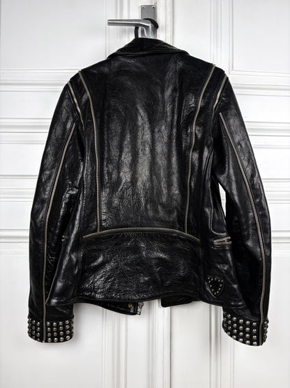 Hollywood trading company Studded Leather Jacket