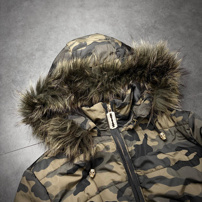 Philipp plein camo puffer jacket
