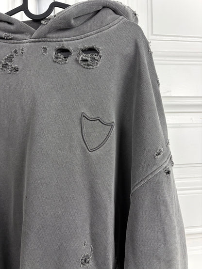 HTC Heavy Distressed Shield Hoodie