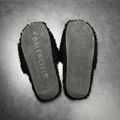 Balenciaga Fur Slides