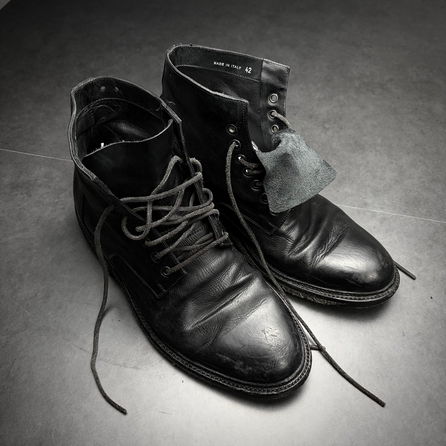 Rick owens lego sole boots