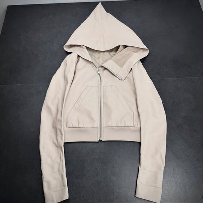 Rick Owens 1/1 SAMPLE 2014 Olmar&Mirta Full Leather Wizard Hoodie