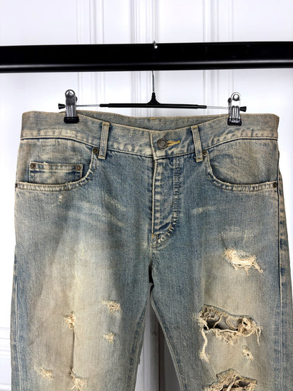 Saint Laurent Crash Denim