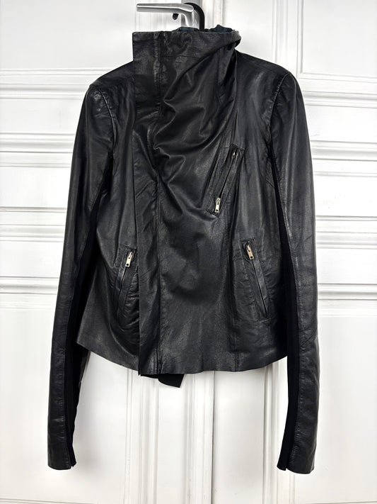 Rick Owens biker leather jacket