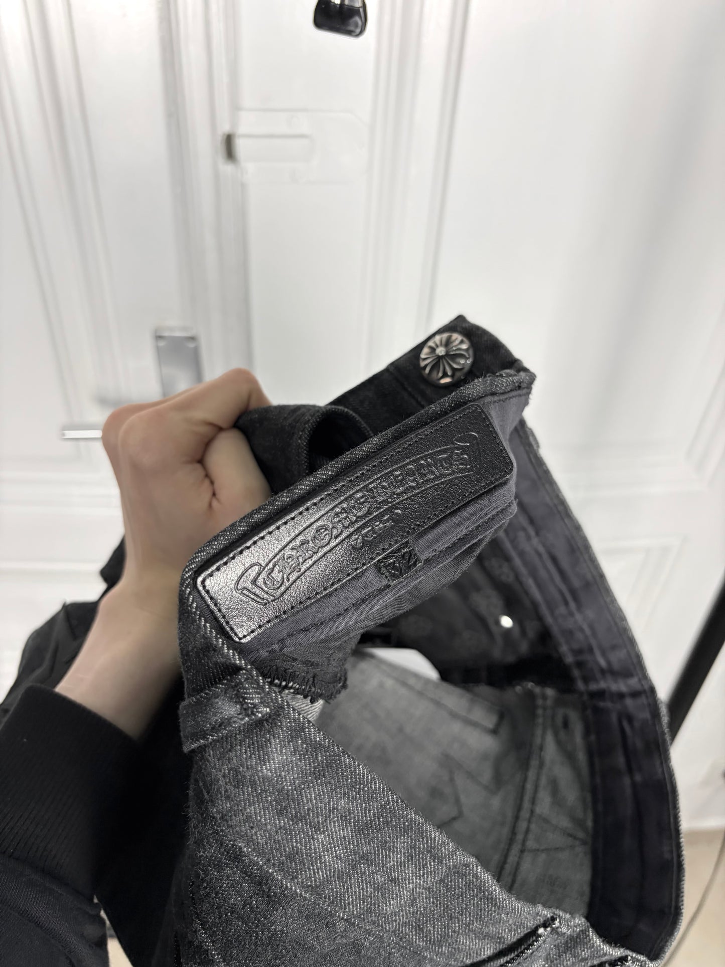 chrome hearts le fleur star patch denim