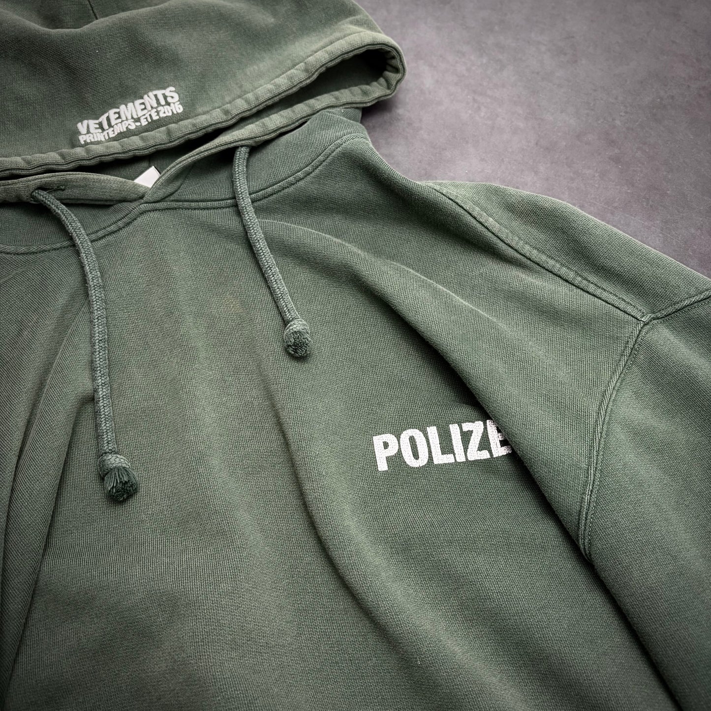 Vetements 2016 Polizei Hoodie