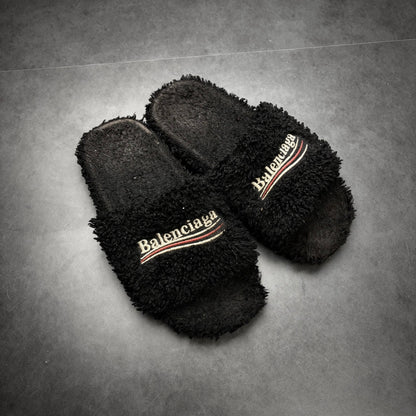 Balenciaga Fur Slides