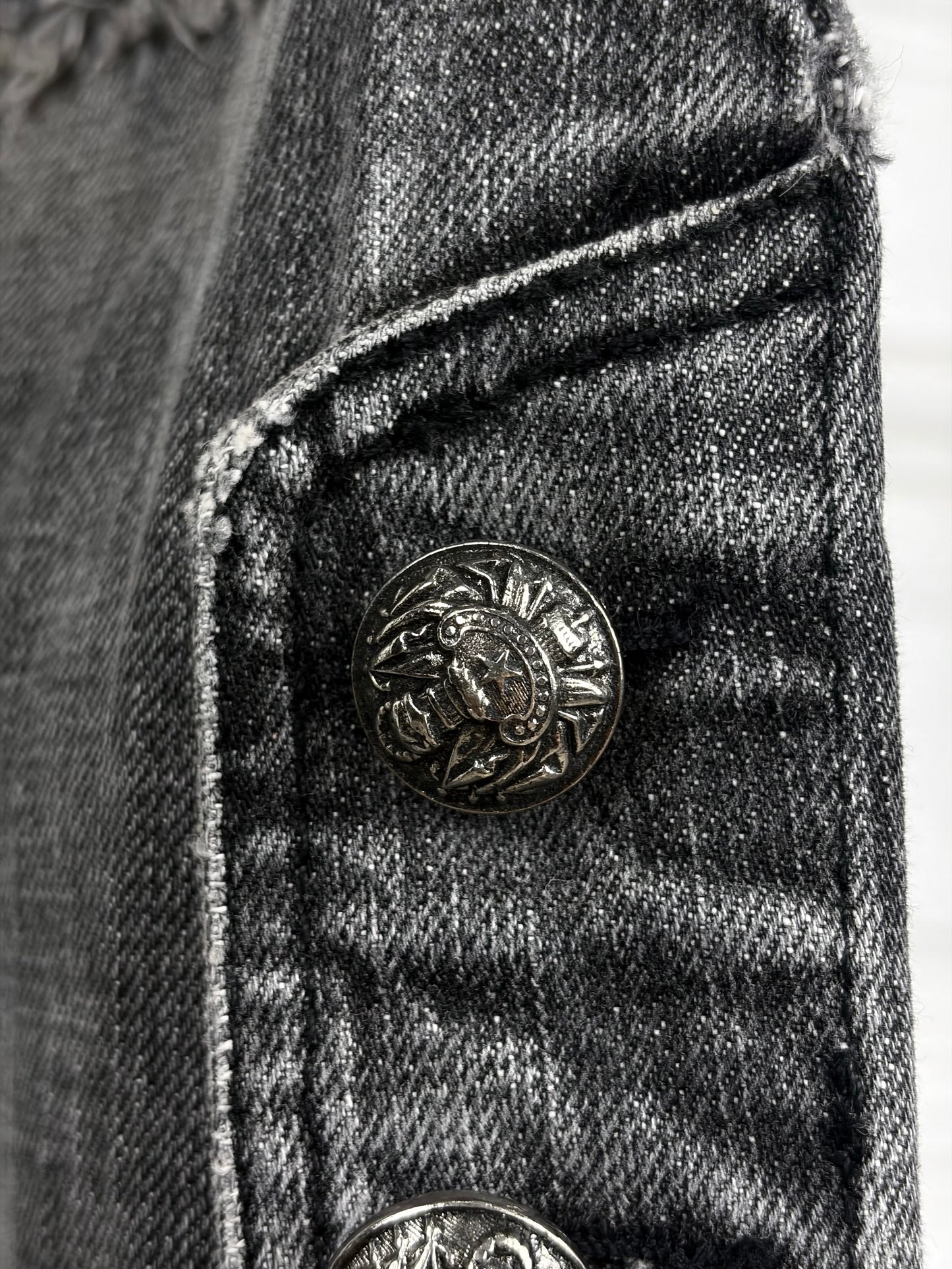 Balmain AW10 flared napoleon denim