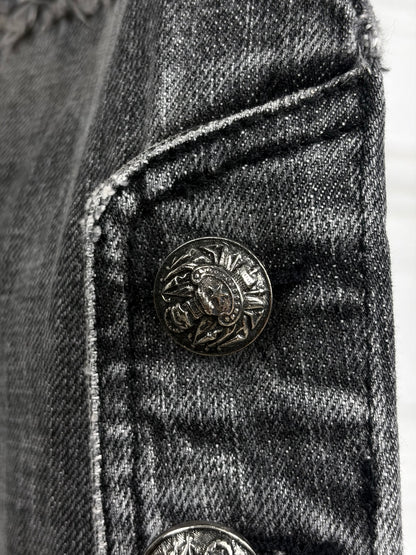 Balmain AW10 flared napoleon denim