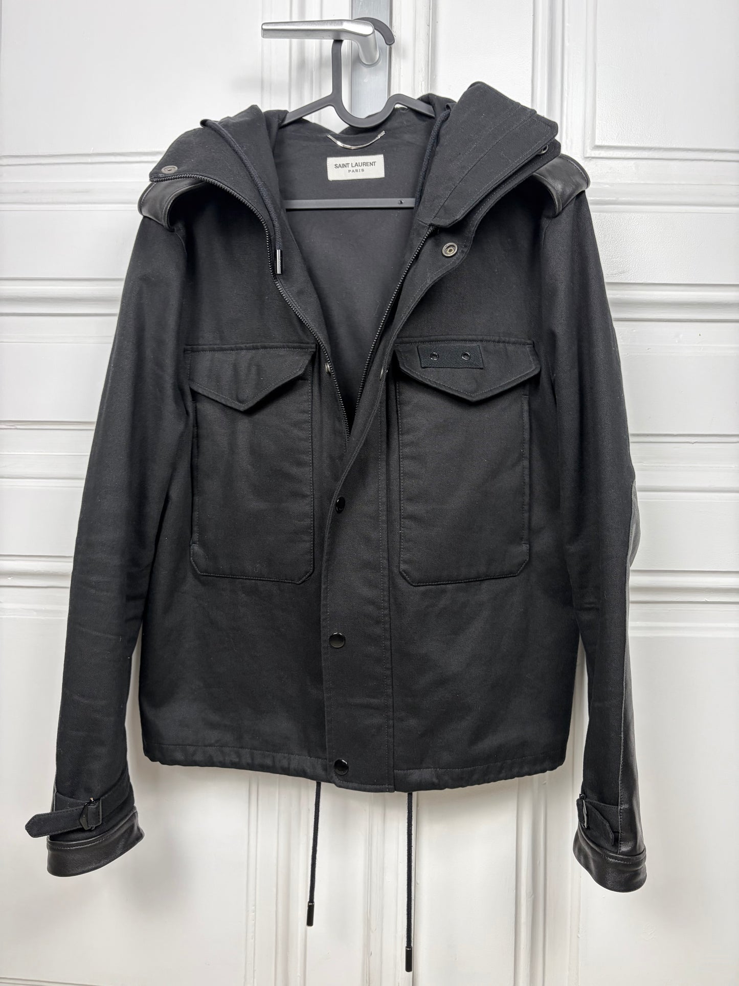 Saint Laurent Cropped Leather Panel Parka(preis)