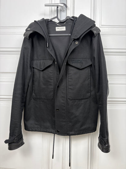 Saint Laurent Cropped Leather Panel Parka(preis)
