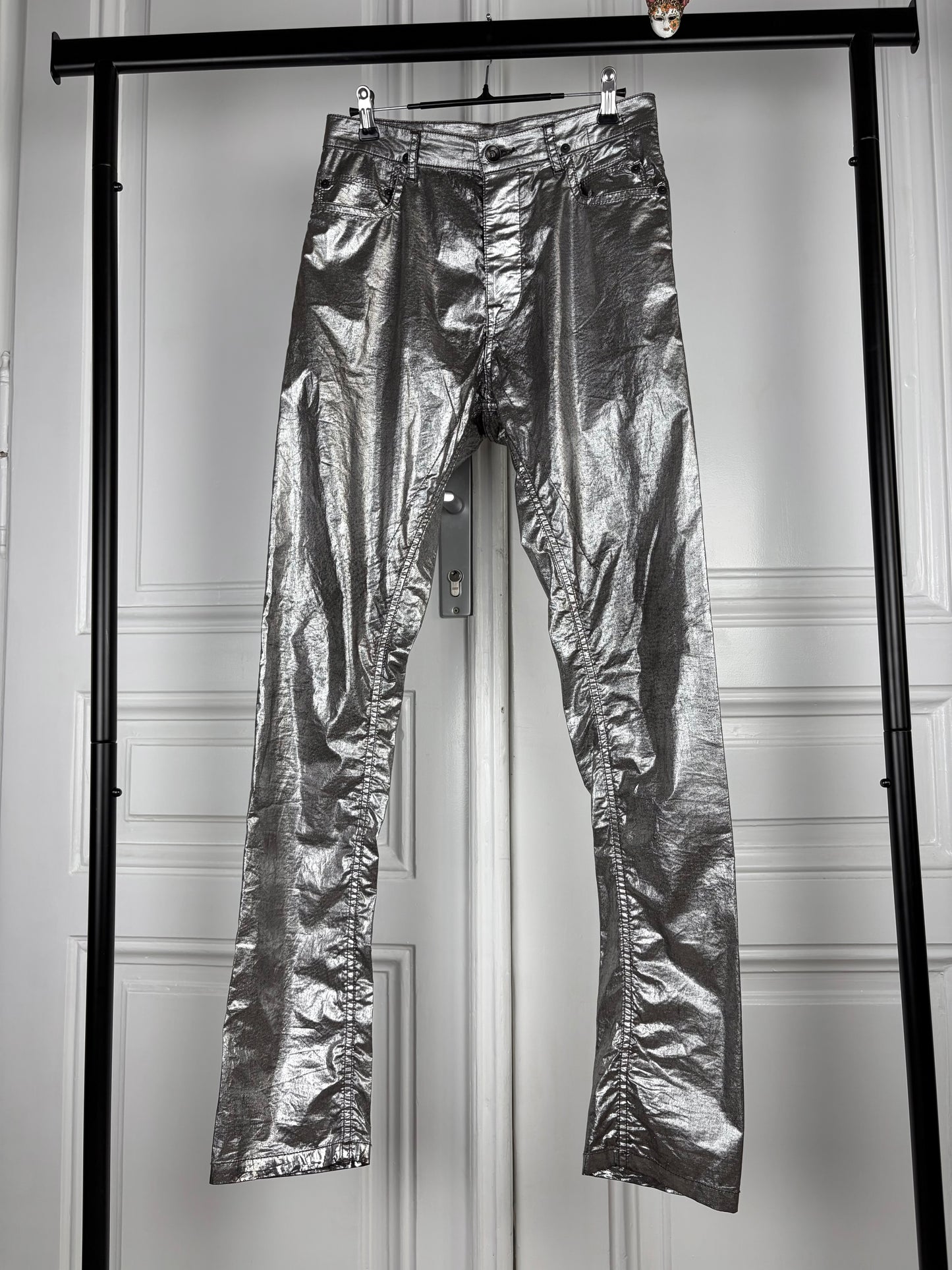 Rick Owens Sample Olmar & Mirta Silver Tyrone Cut Pants