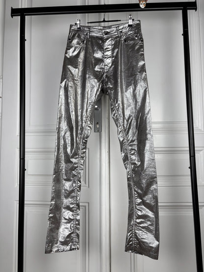 Rick Owens Sample Olmar & Mirta Silver Tyrone Cut Pants