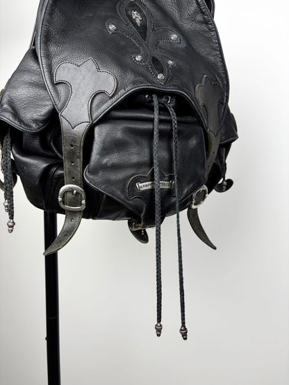1/1 Chrome Hearts XL 5 Buckle Gunslinger Dagger Leather Backpack