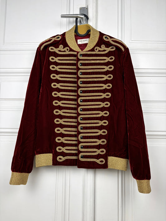Saint Laurent 2018 Velvet Officer Jacket
