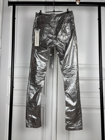 Rick Owens Sample Olmar & Mirta Silver Tyrone Cut Pants