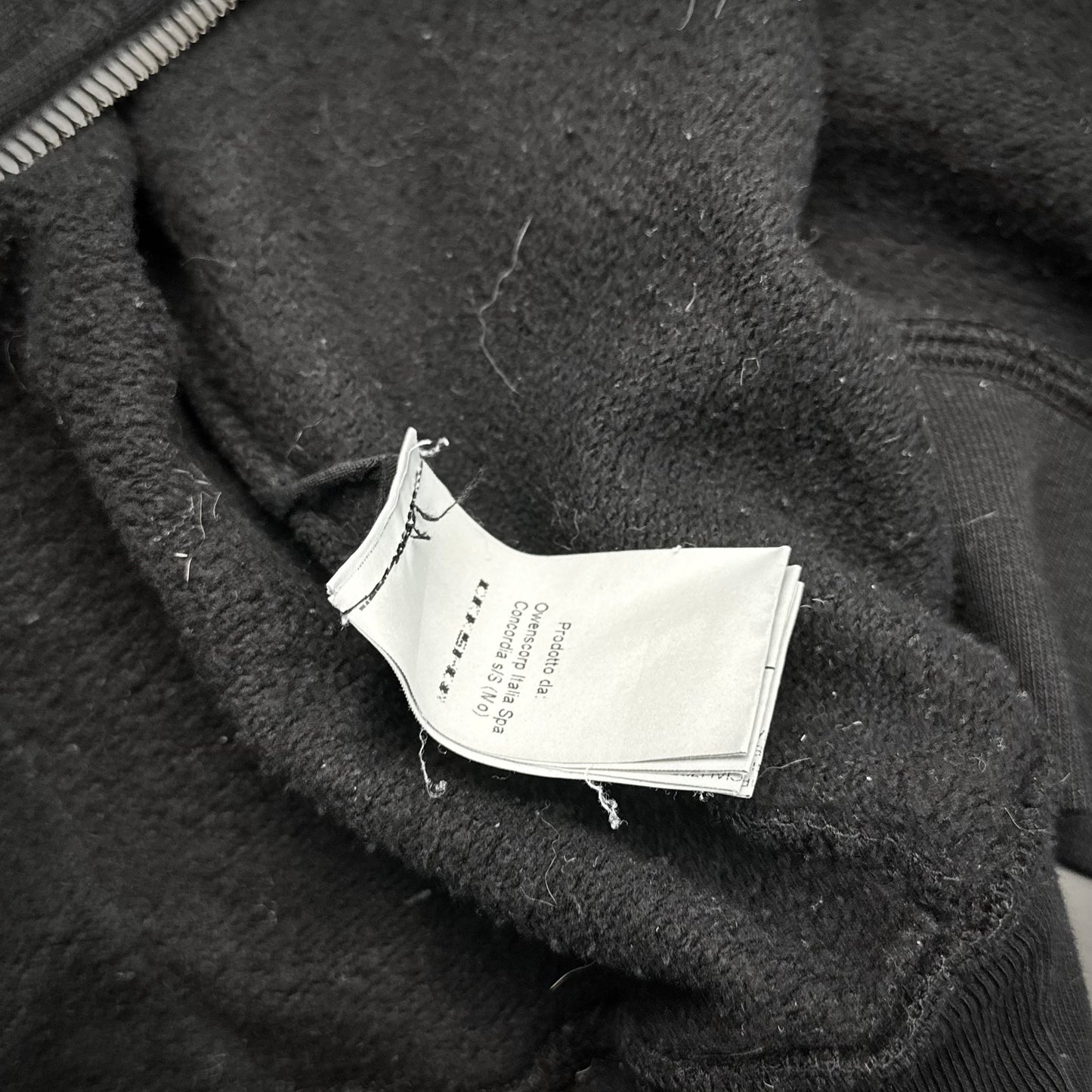 Rick Owens 2016 Leather „Mountain“ Hoodie
