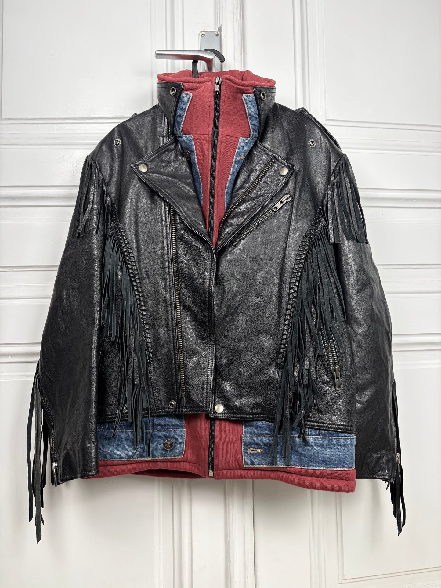 Balenciaga Multilayer Leather Jacket