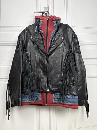 Balenciaga Multilayer Leather Jacket