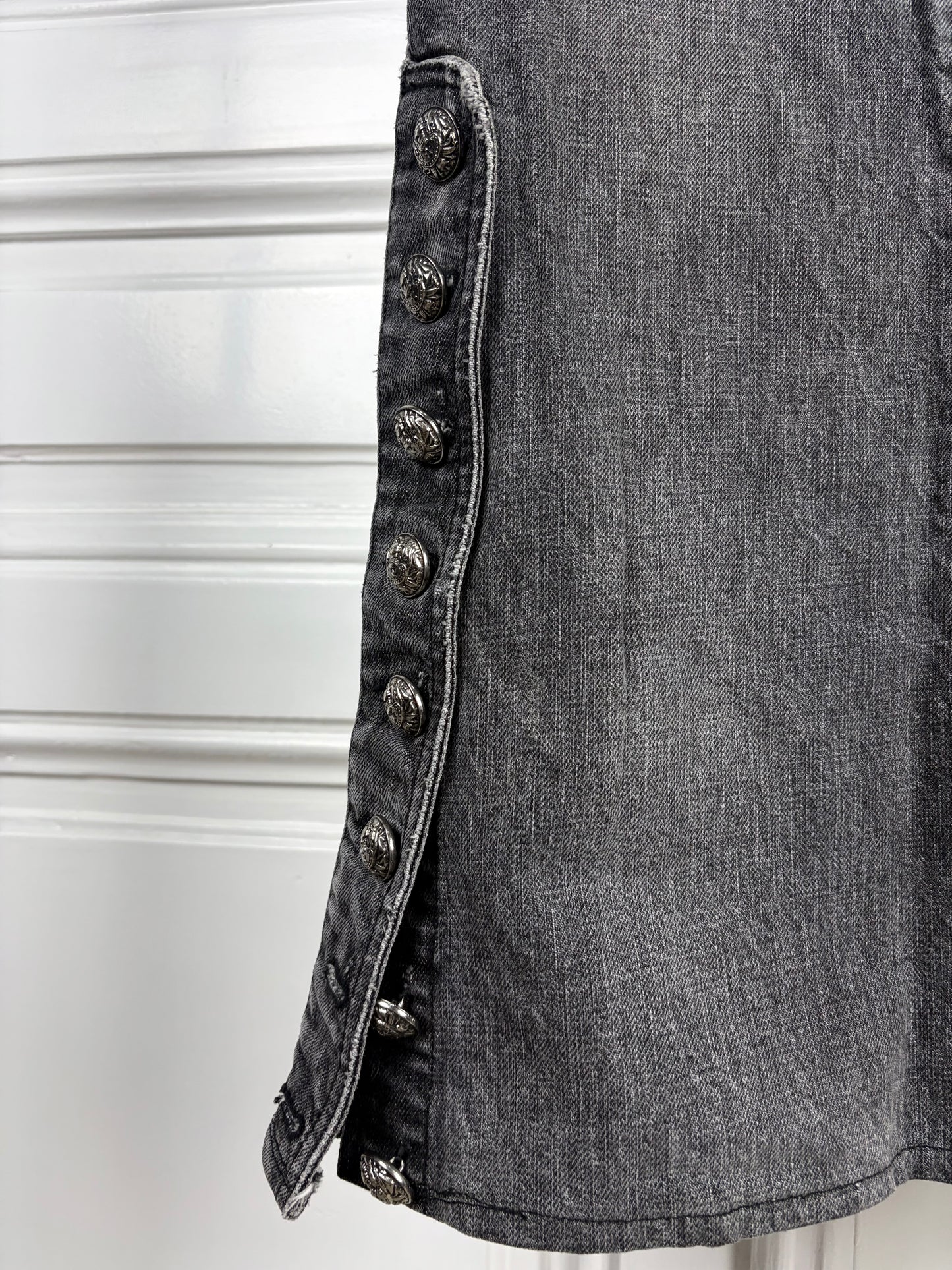 Balmain AW10 flared napoleon denim