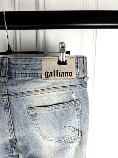 Galliano Distressed Doll Denim