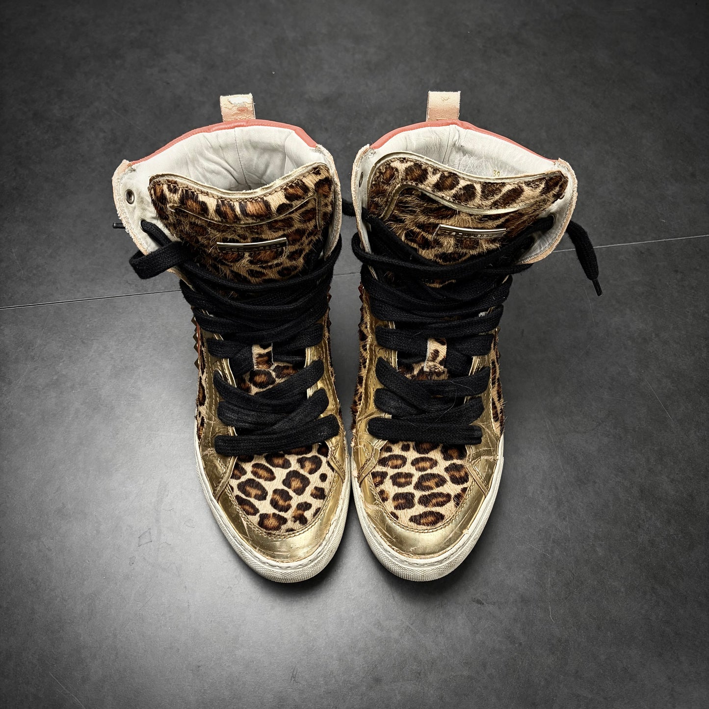 Dsquared Leopard Studded Sneaker