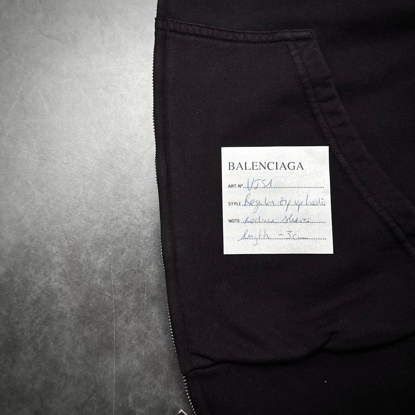Balenciaga sticker zip hoodie sample