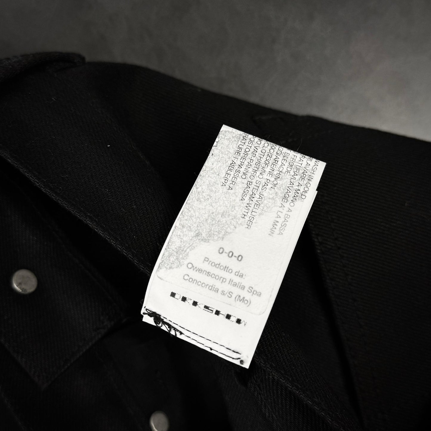 (sample) Rick owens „Japanese denim“ double knee geth cut