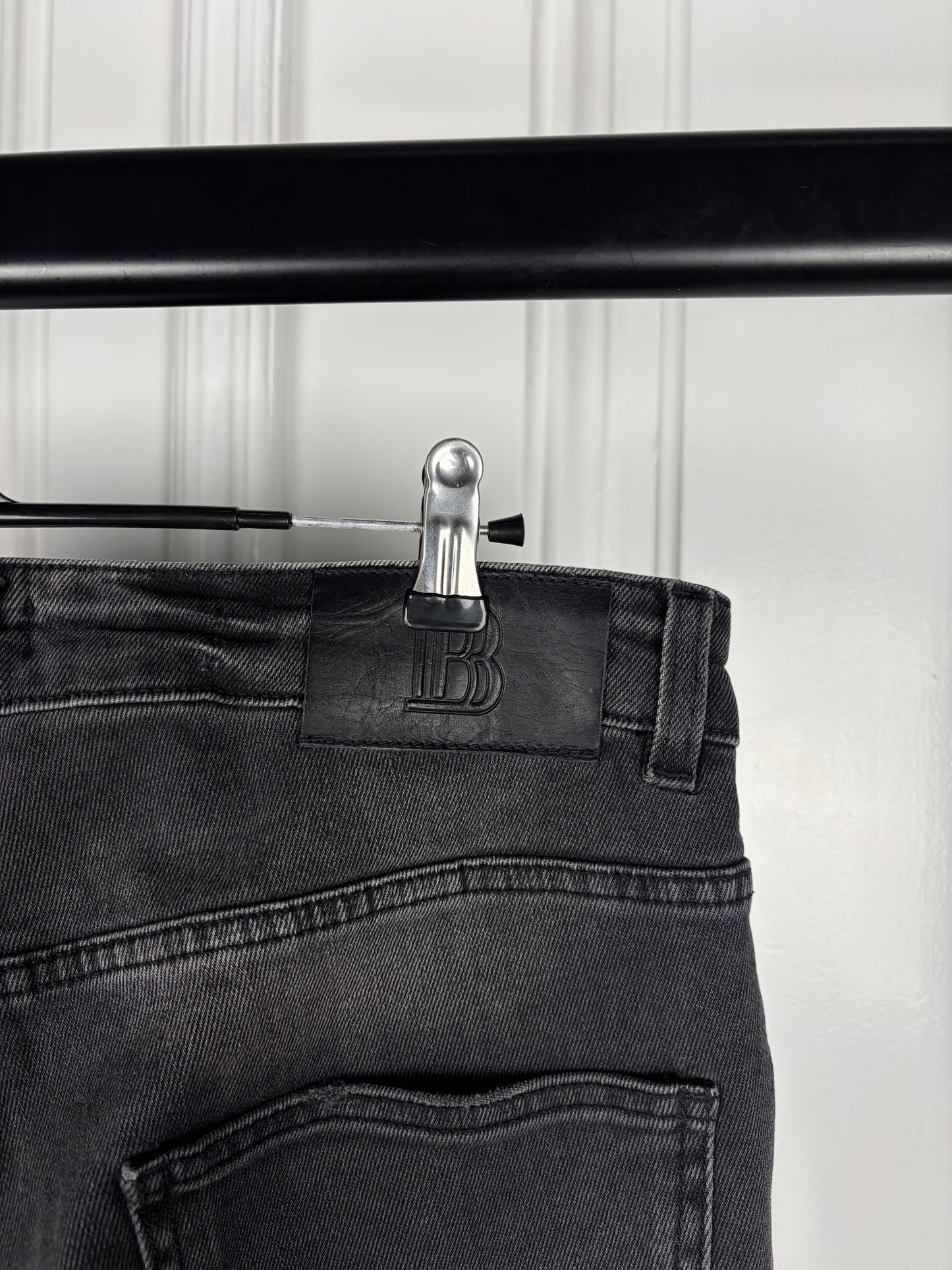Balmain Biker Zip Denim