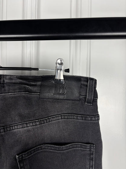 Balmain Biker Zip Denim
