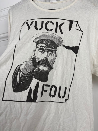 80s Paper Thin Boxy Yuck Fou Army Shirt